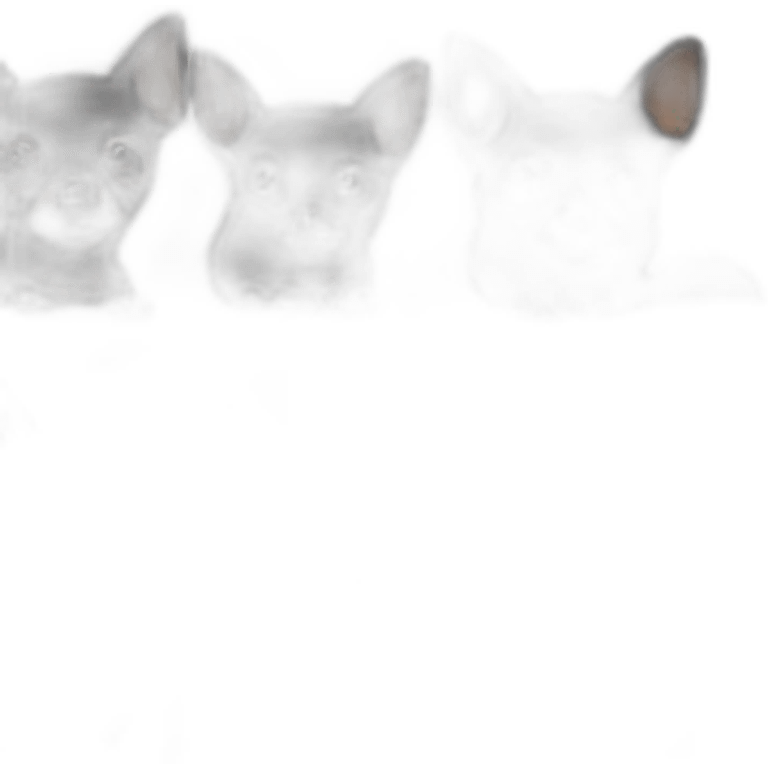 Solid Black chihuahua  emoji