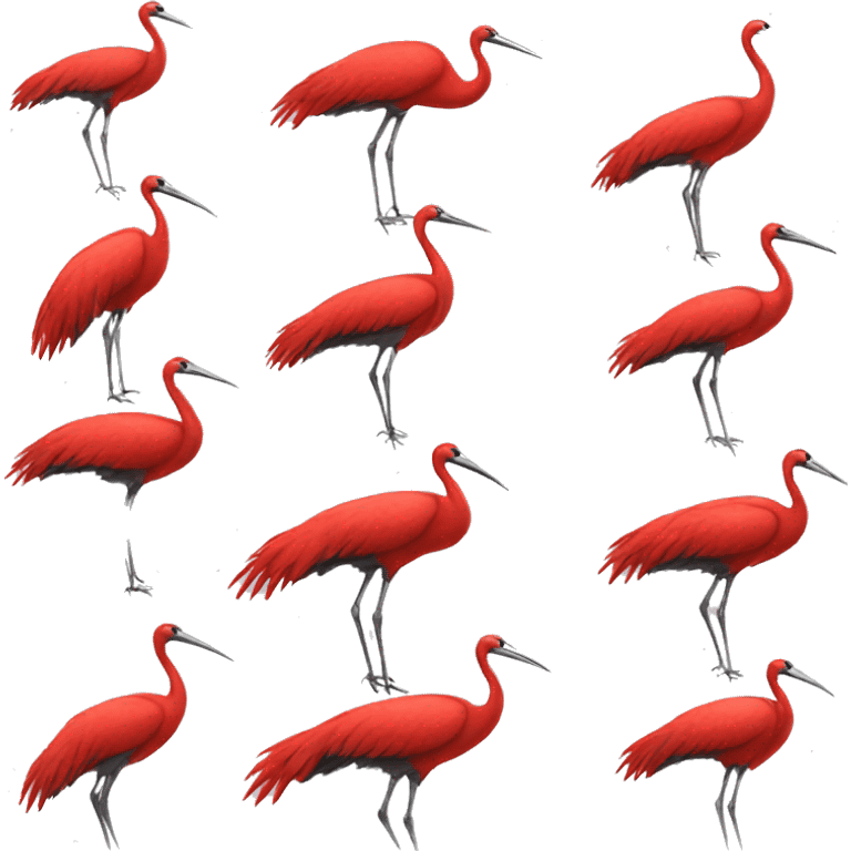  crimson cranes emoji