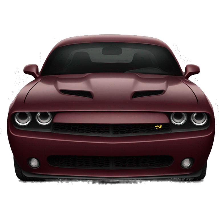 very dark red with black undertone hellcat car emoji