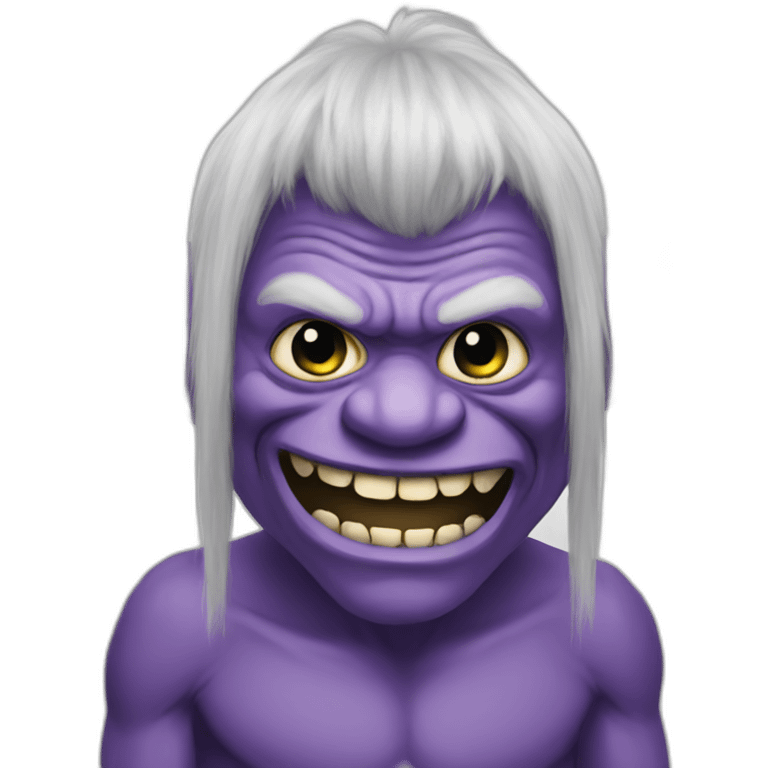 Purple troll emoji