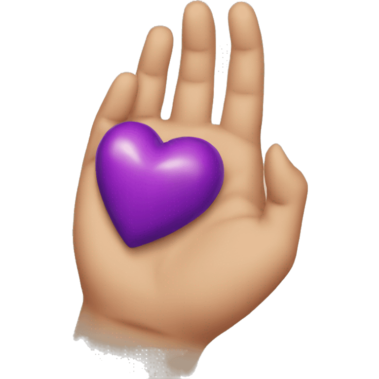 holding heart charity emoji