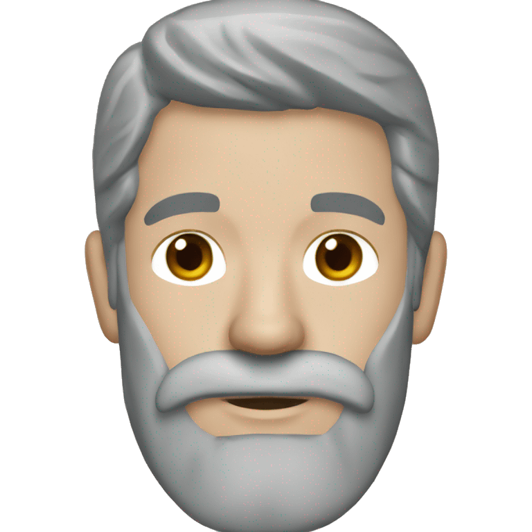 White male long gray beard Toronto maple leafs jersey emoji