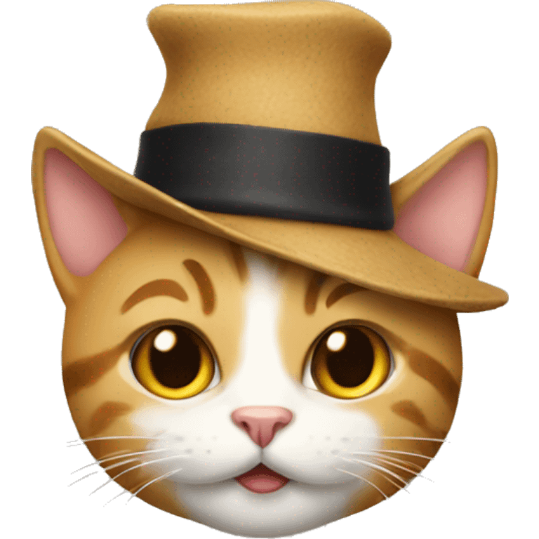 Cat with hat emoji