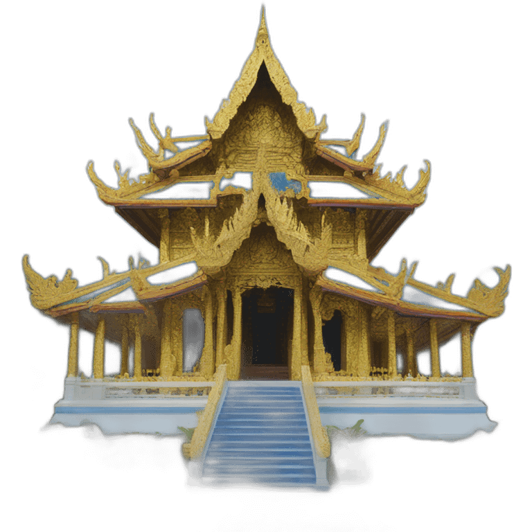 Wat Rong Shea Ten Blue temple emoji