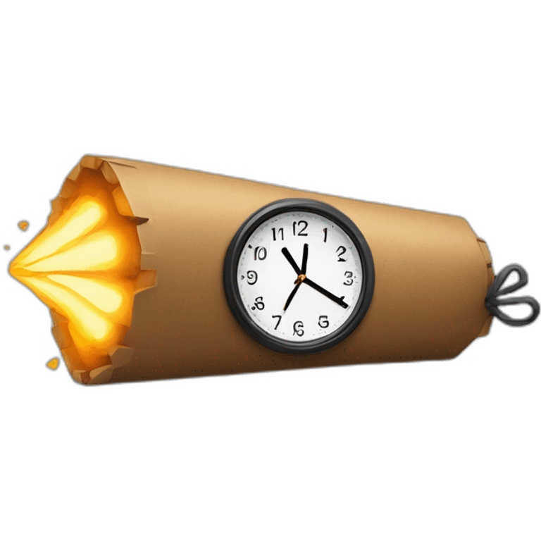 dynamite with clock emoji