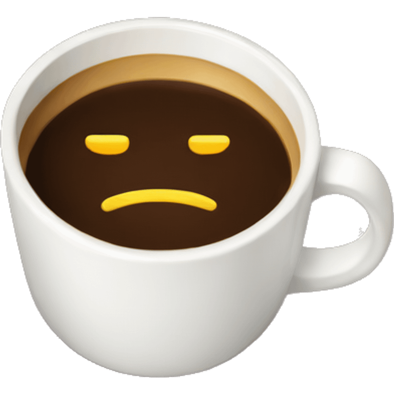 Pixelated coffee emoji