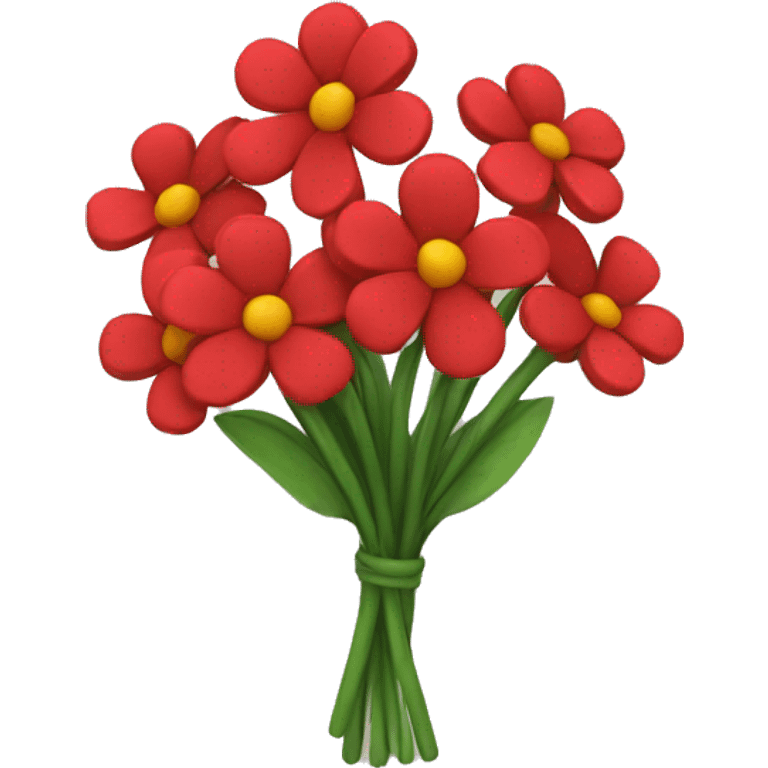 Small red flower bouquet emoji