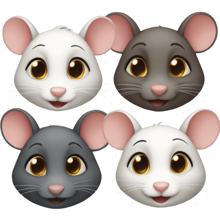 four rats girlfriends emoji