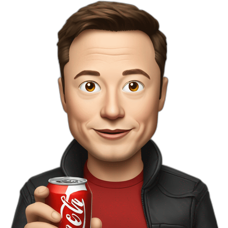 elon musk drink coke emoji