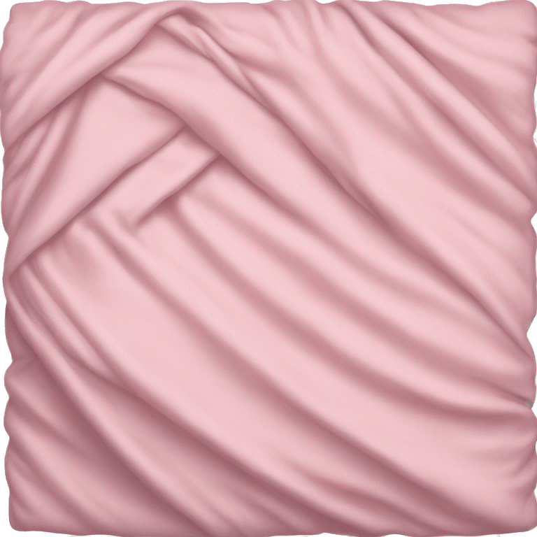 folded light pink blanket emoji