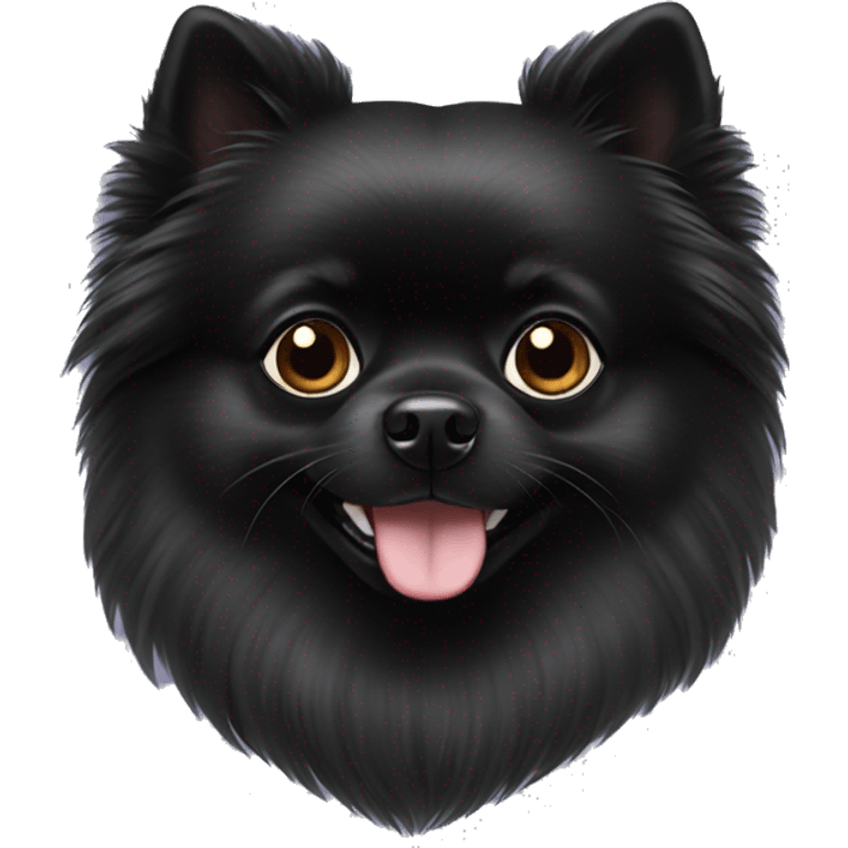 Black Pomeranian  emoji