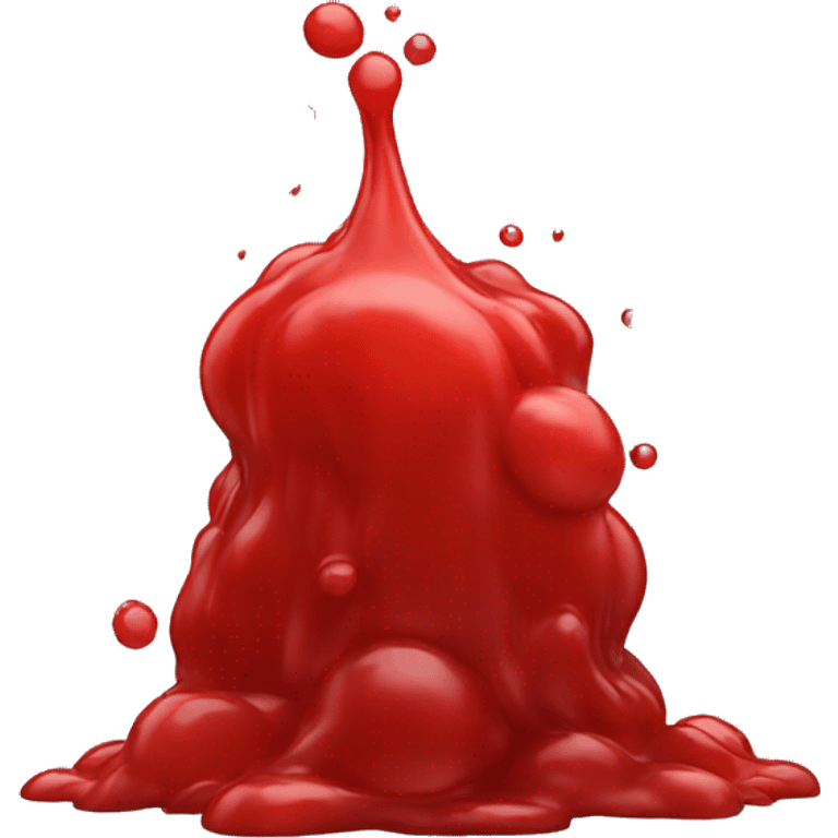 pile of red liquid emoji