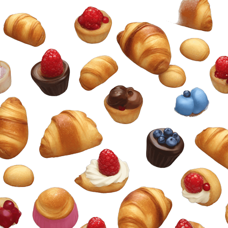 French pastries  emoji