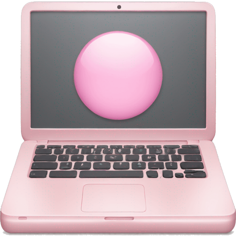 Light pink laptop emoji