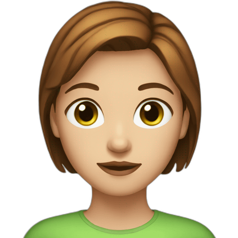 girl-with-big-green-eyes-and-short-brown-hair emoji