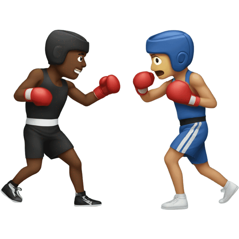 two people boxing  emoji