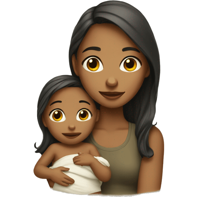 girl and baby emoji