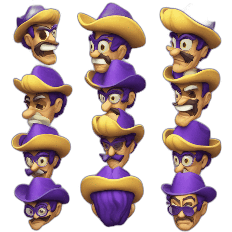 Salvador Dali waluigi emoji