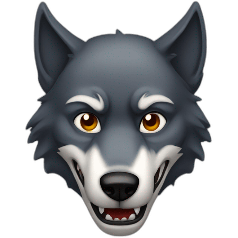 evil Wolf emoji