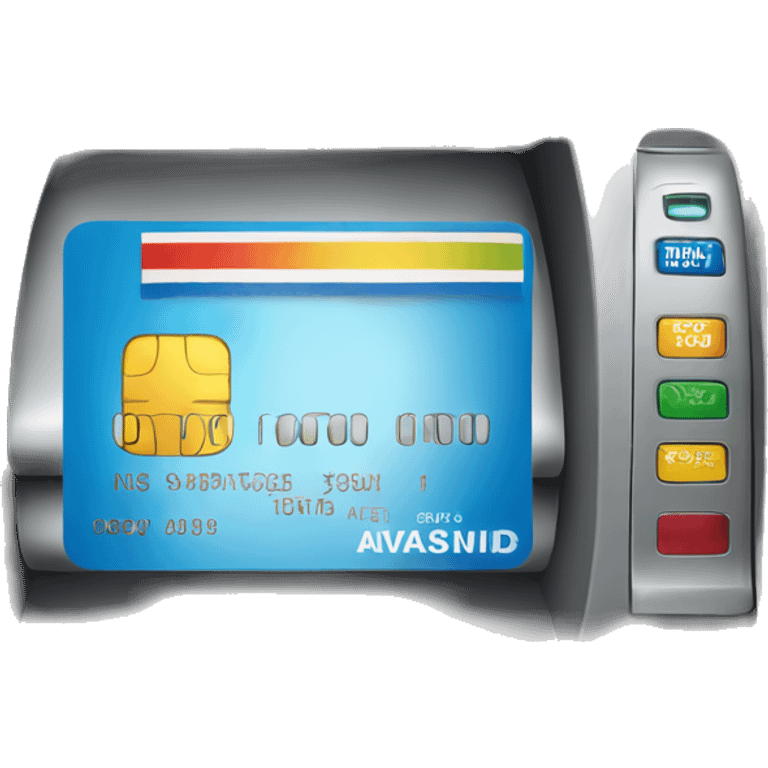 credit card going in atm emoji