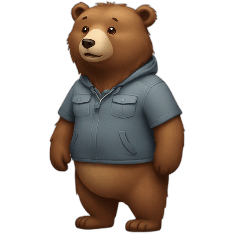 Bear standing emoji