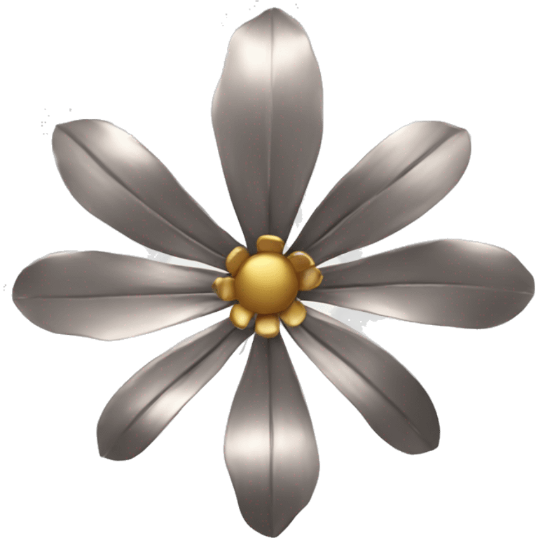 metallic flower emoji