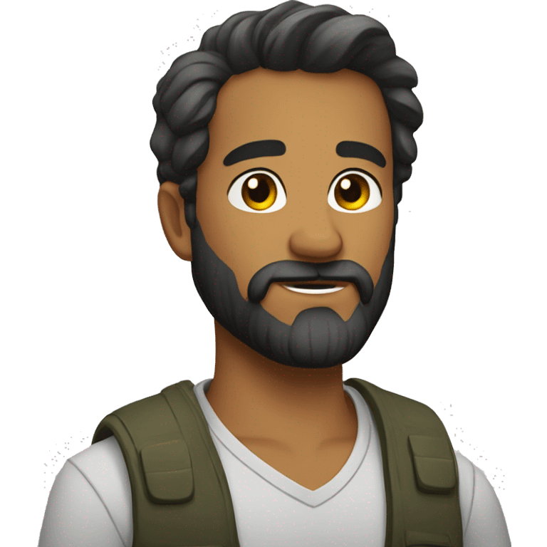 the confident bearded man emoji