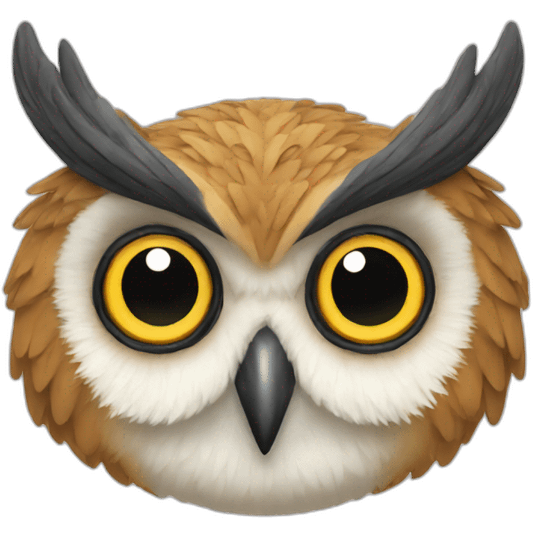 Hibou-couronne emoji