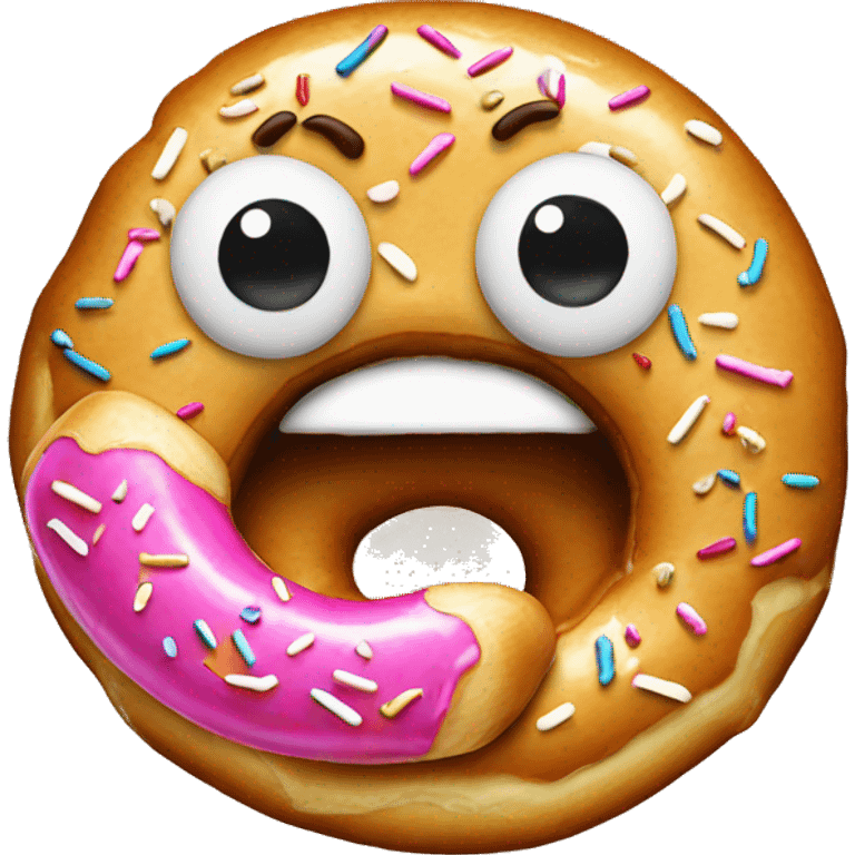 eating donut emoji