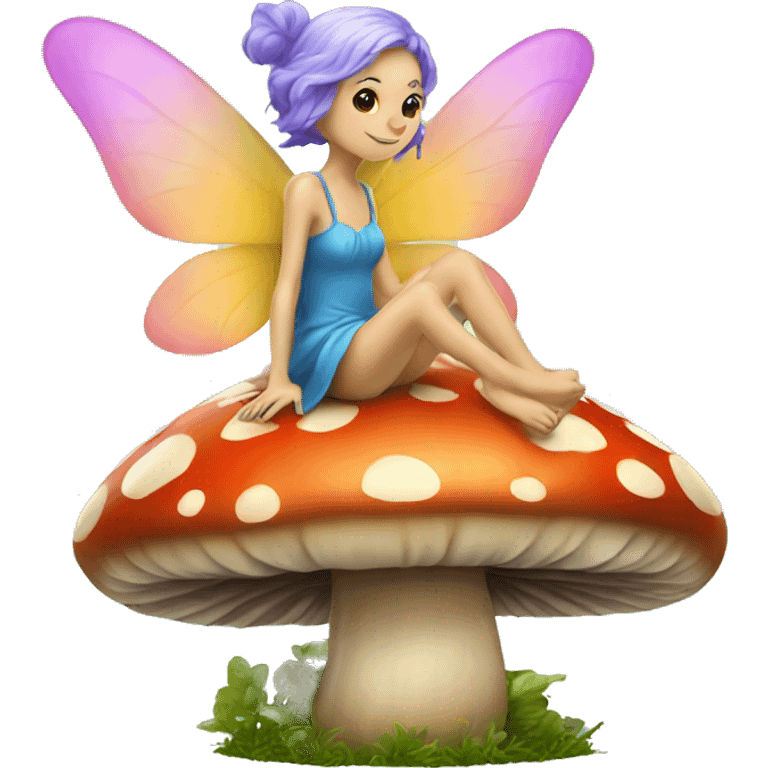 fairy on a mushroom emoji