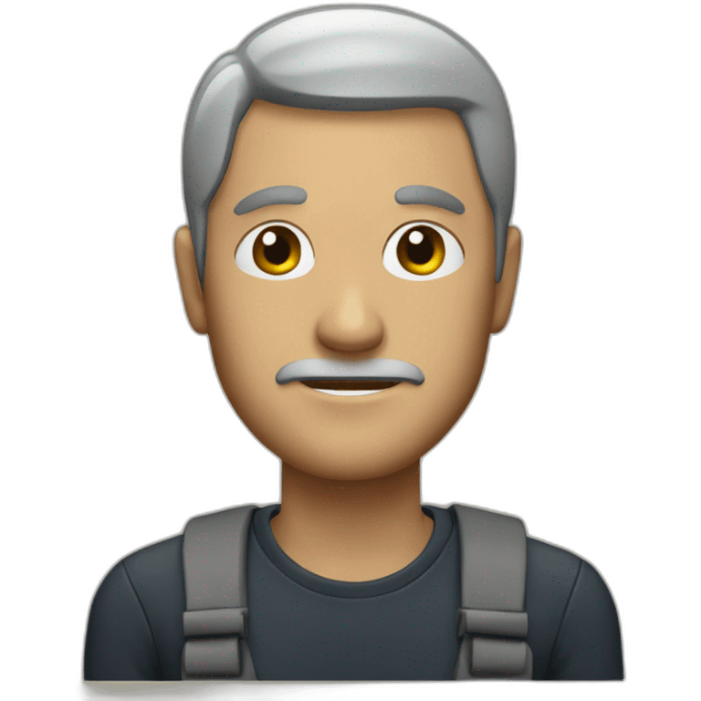 man with seabass for a head emoji