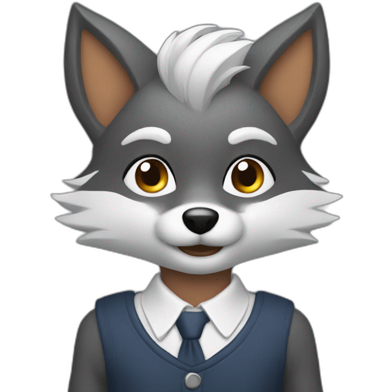 silver fox emoji