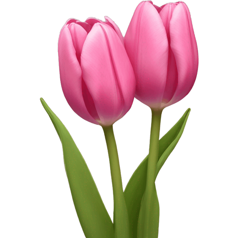 pink tulips emoji