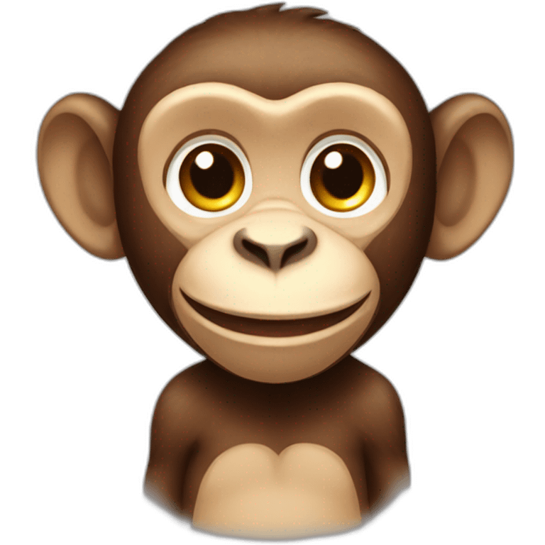 Smiling monkey emoji