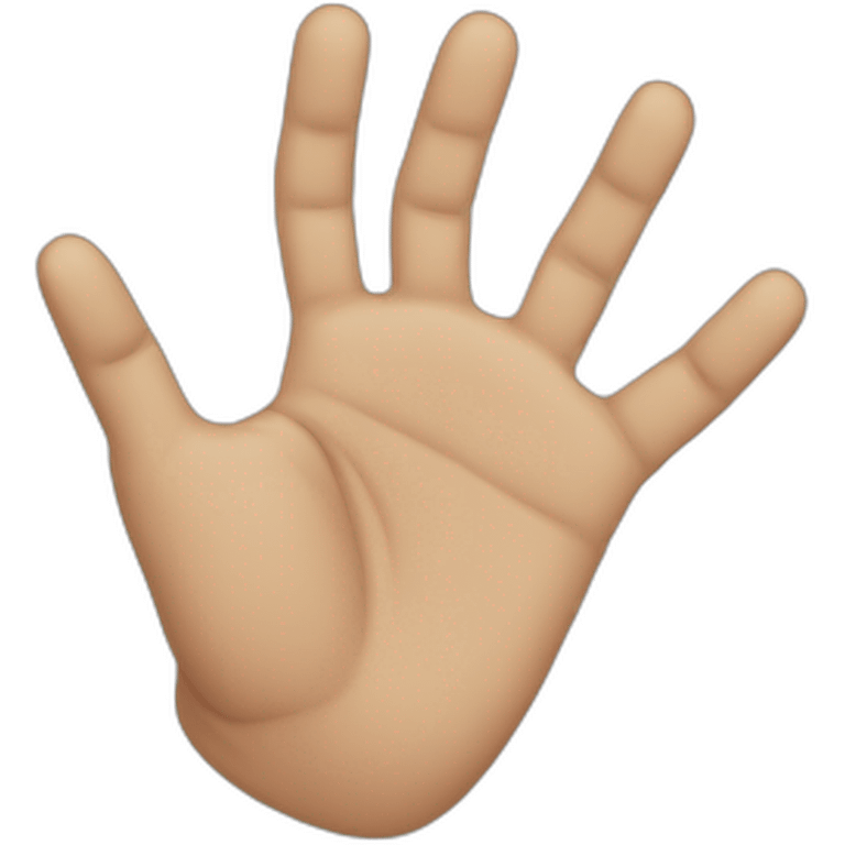 Hand with 6 fingers emoji