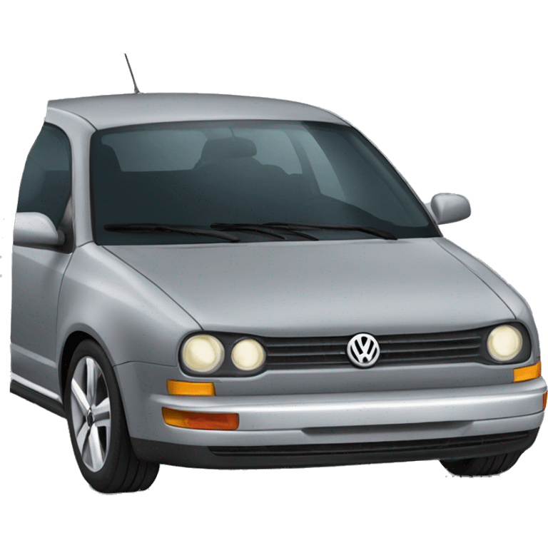 Grey Volkswagen mk6 car emoji