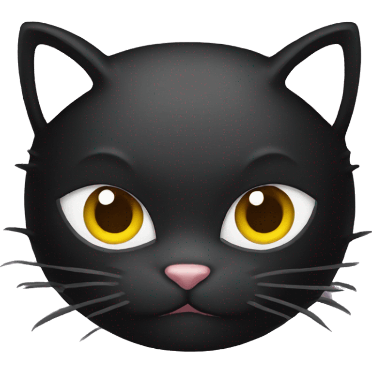 black kitty ninja mask emoji