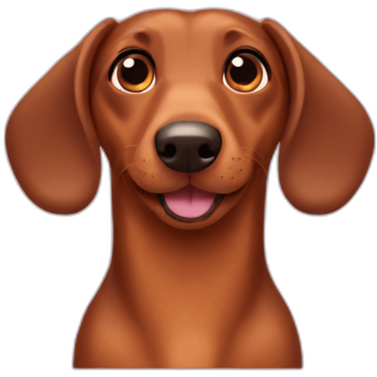 wiener dog heart eyes emoji