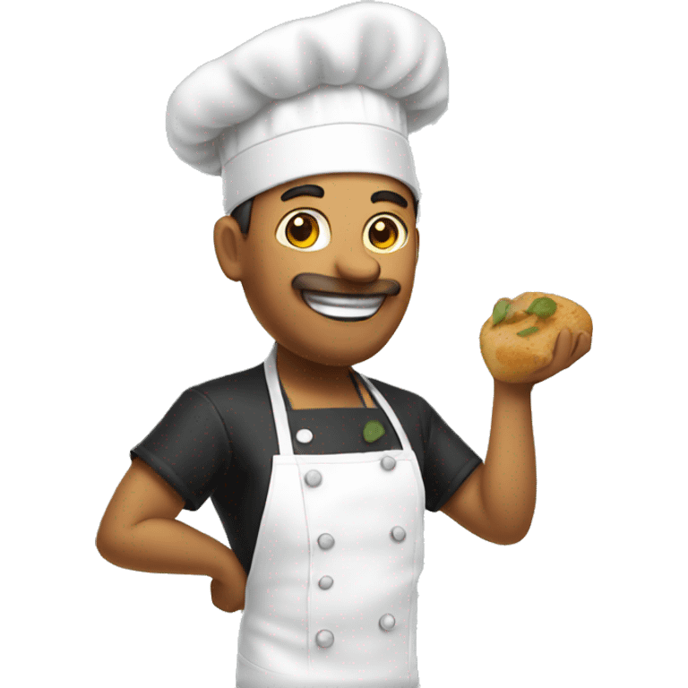 Chef cooking emoji