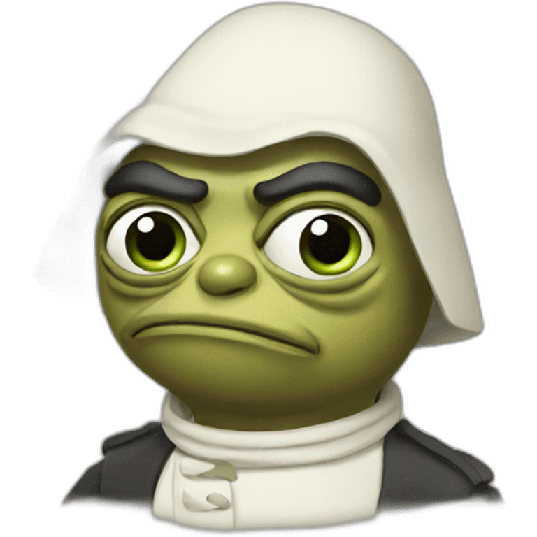 Skeptical pepe emoji