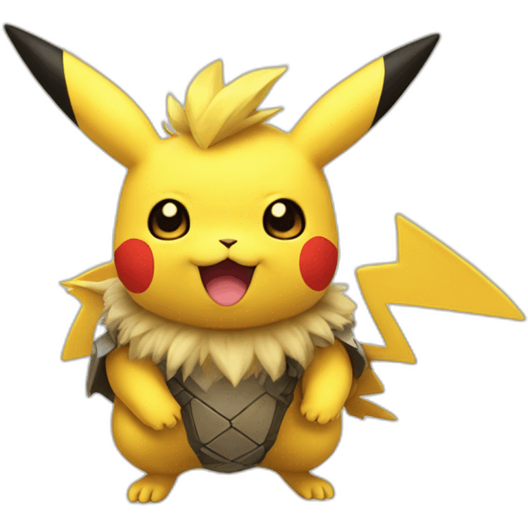 Pikatchu with dracofeux emoji