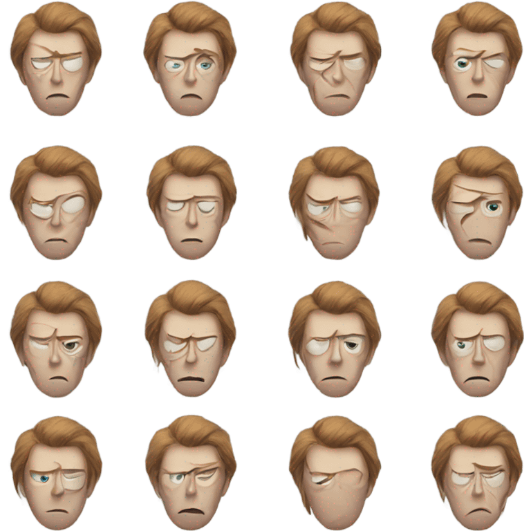 David Bowie sad emoji