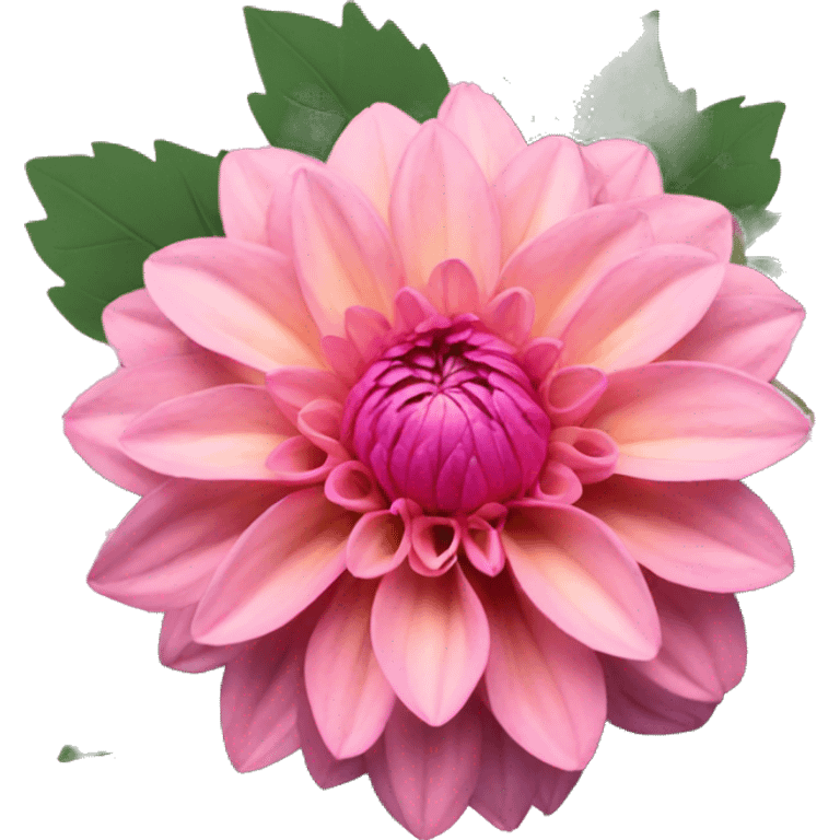 Pink dahlia flowers emoji