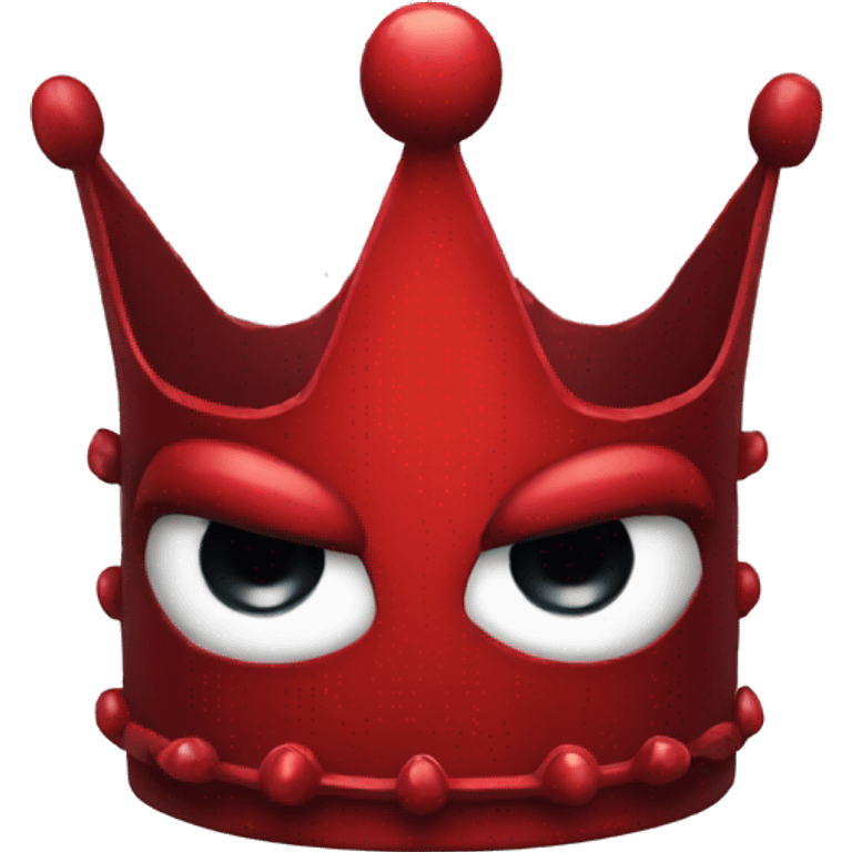 RED EVIL CROWN emoji