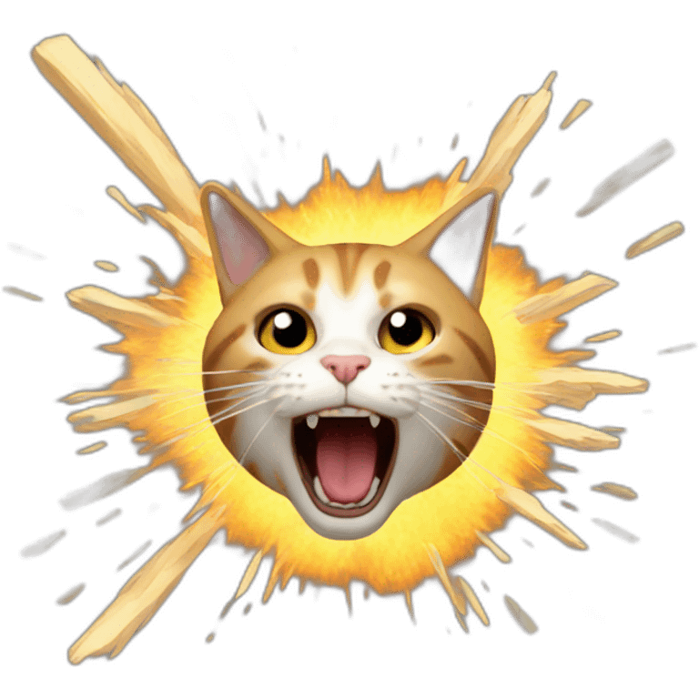 Cat explosion emoji