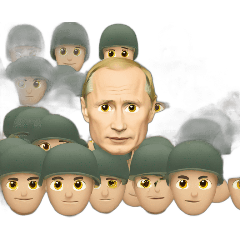 putin with soldiers emoji