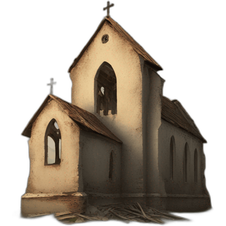 old ruined catholic church emoji