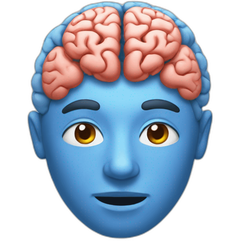 flat Brain emoji