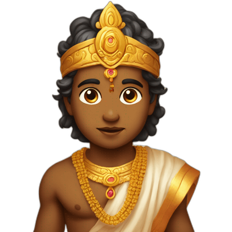 Lord ram in cute childhood emoji