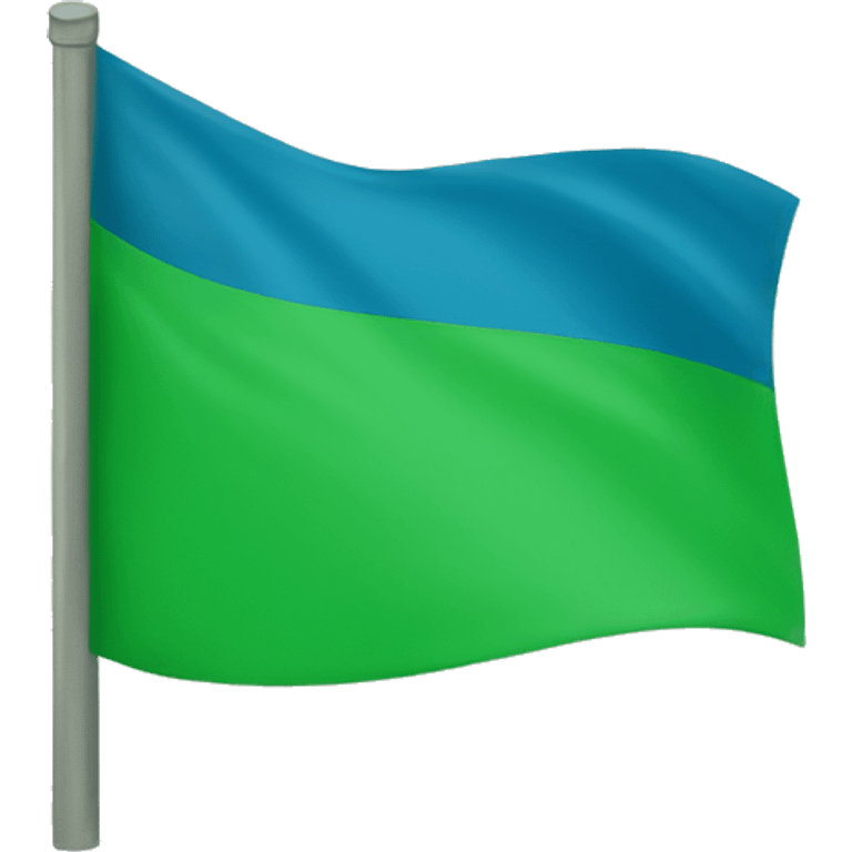 Bandera azul y verde emoji